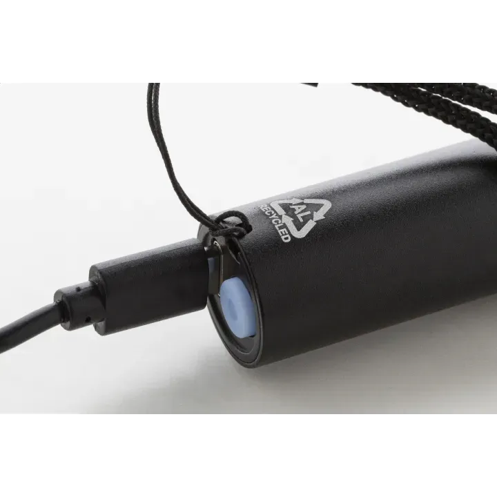 Recycled aluminium rechargeable torch - AP864122 (ANDA#10)